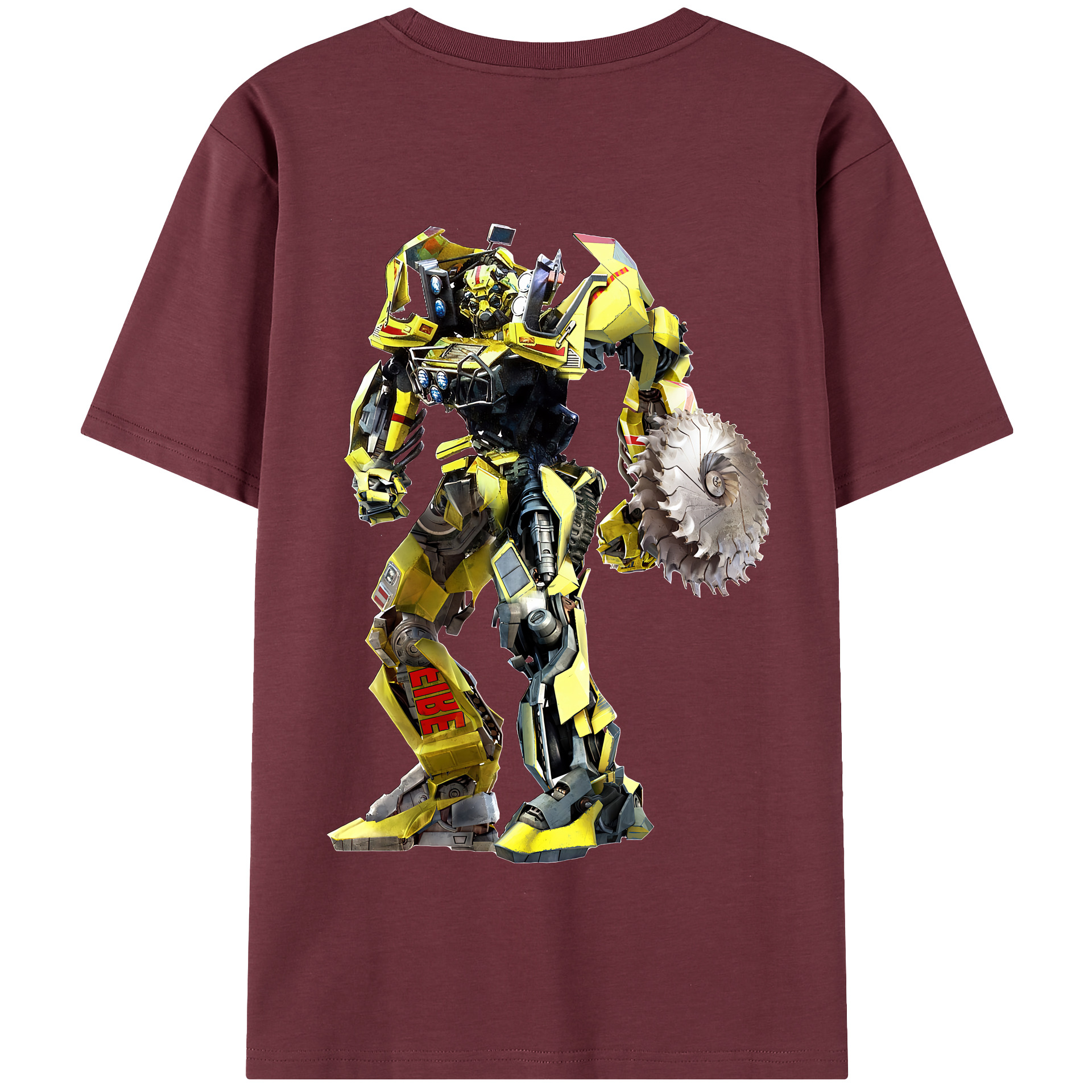 （画像用） Transformers トランスフォーマー 綿100％半袖Tシャツ（背面プリント）